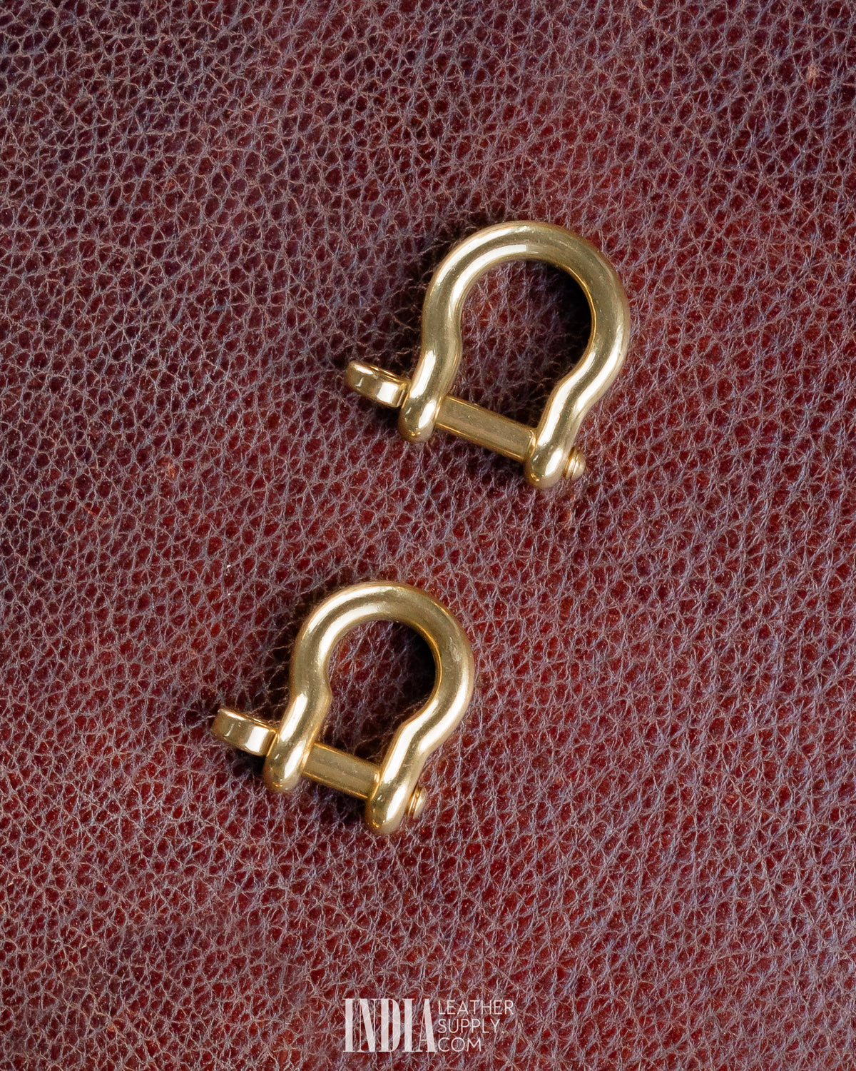 Horseshoe D Ring, Solid Brass (Screw Pin) | India Leather Supply