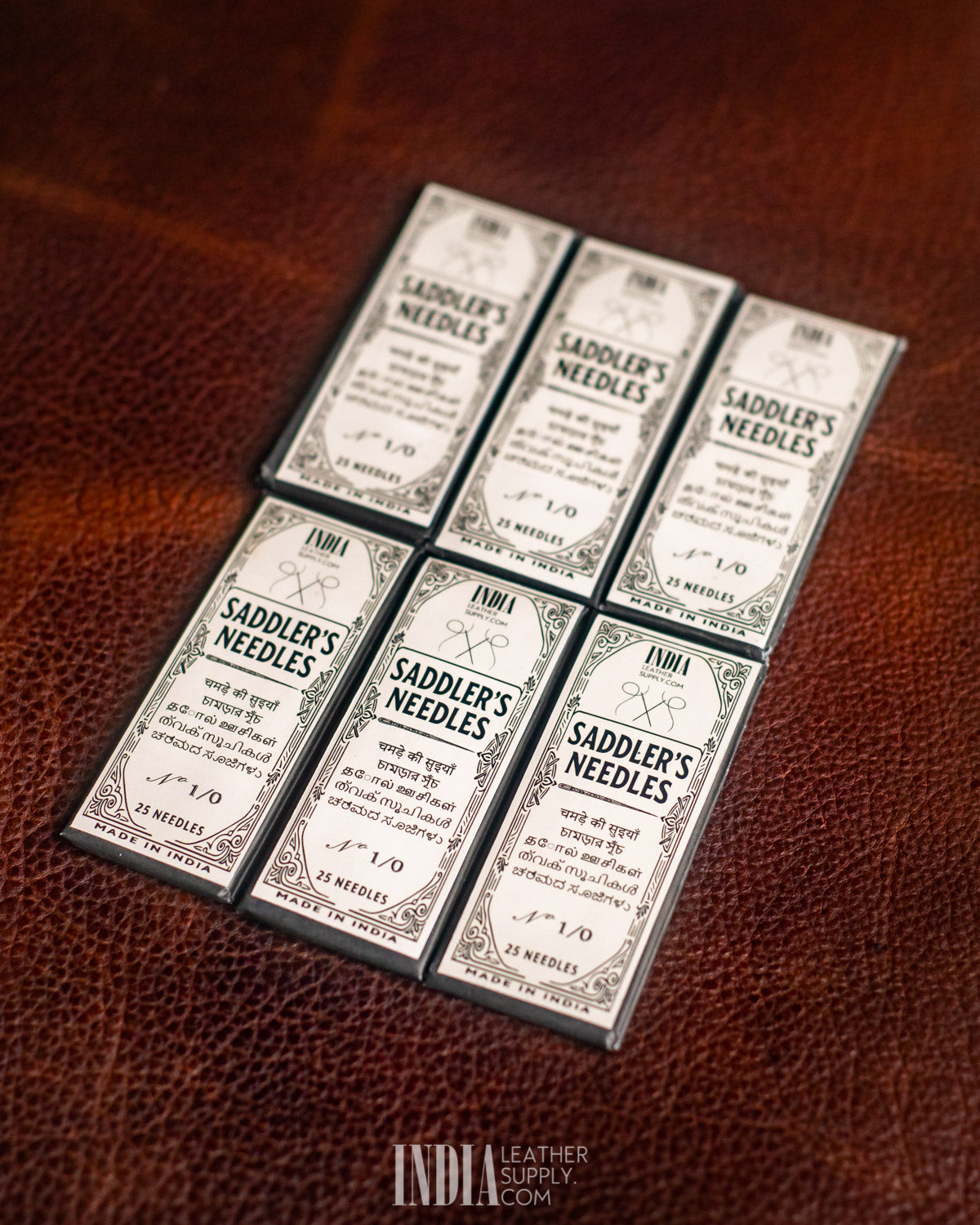 ILS Saddlers Needles 25 Pcs by Pony Needle Industries | India Leather Supply