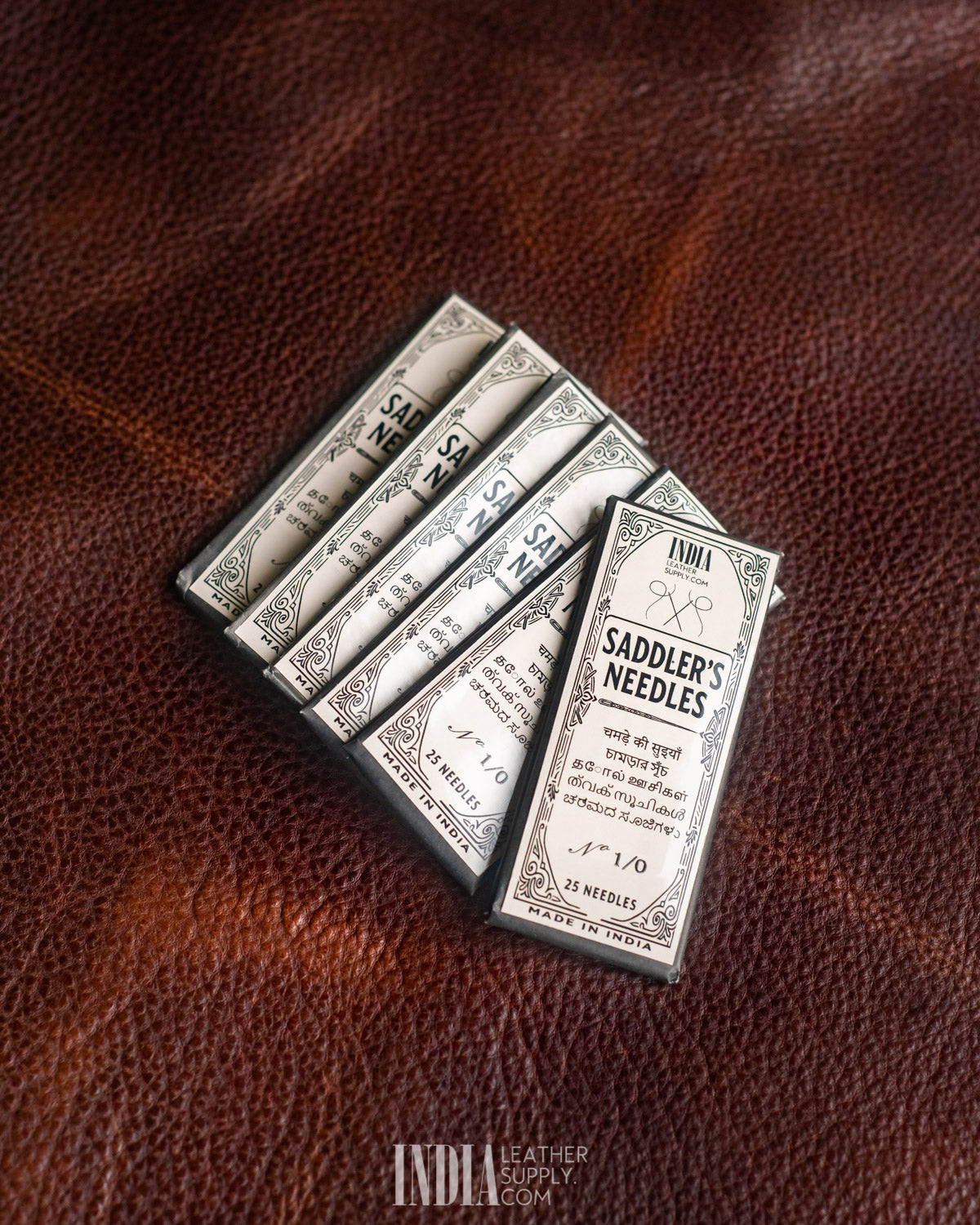 ILS Saddlers Needles 25 Pcs by Pony Needle Industries | India Leather Supply