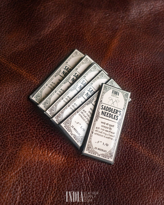 ILS Saddlers Needles 25 Pcs by Pony Needle Industries | India Leather Supply