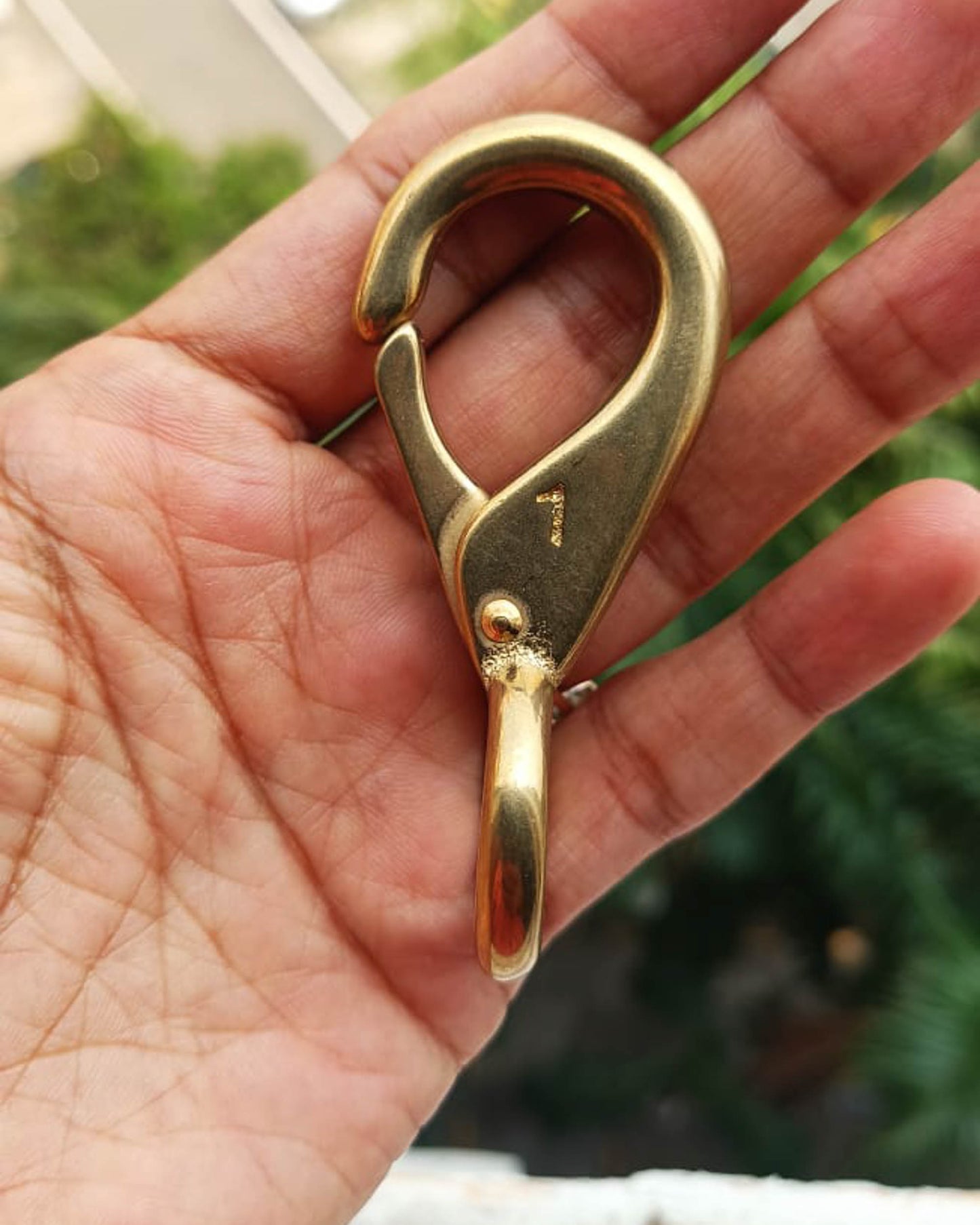 Kalinga Non Swivel Hook (Solid Brass) | India Leather Supply