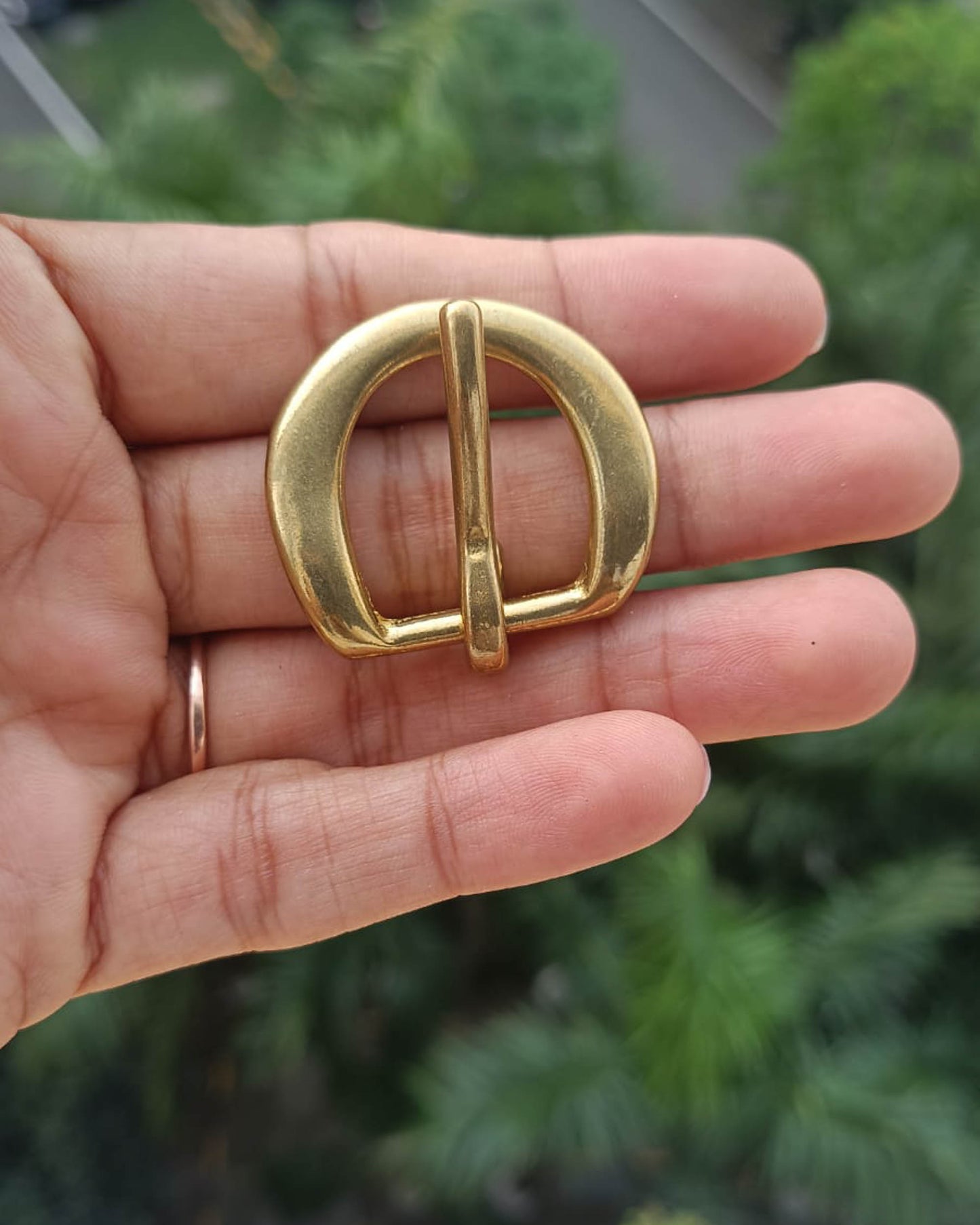 Kasi Belt Buckle (Solid Brass) | 17mm | India Leather Supply