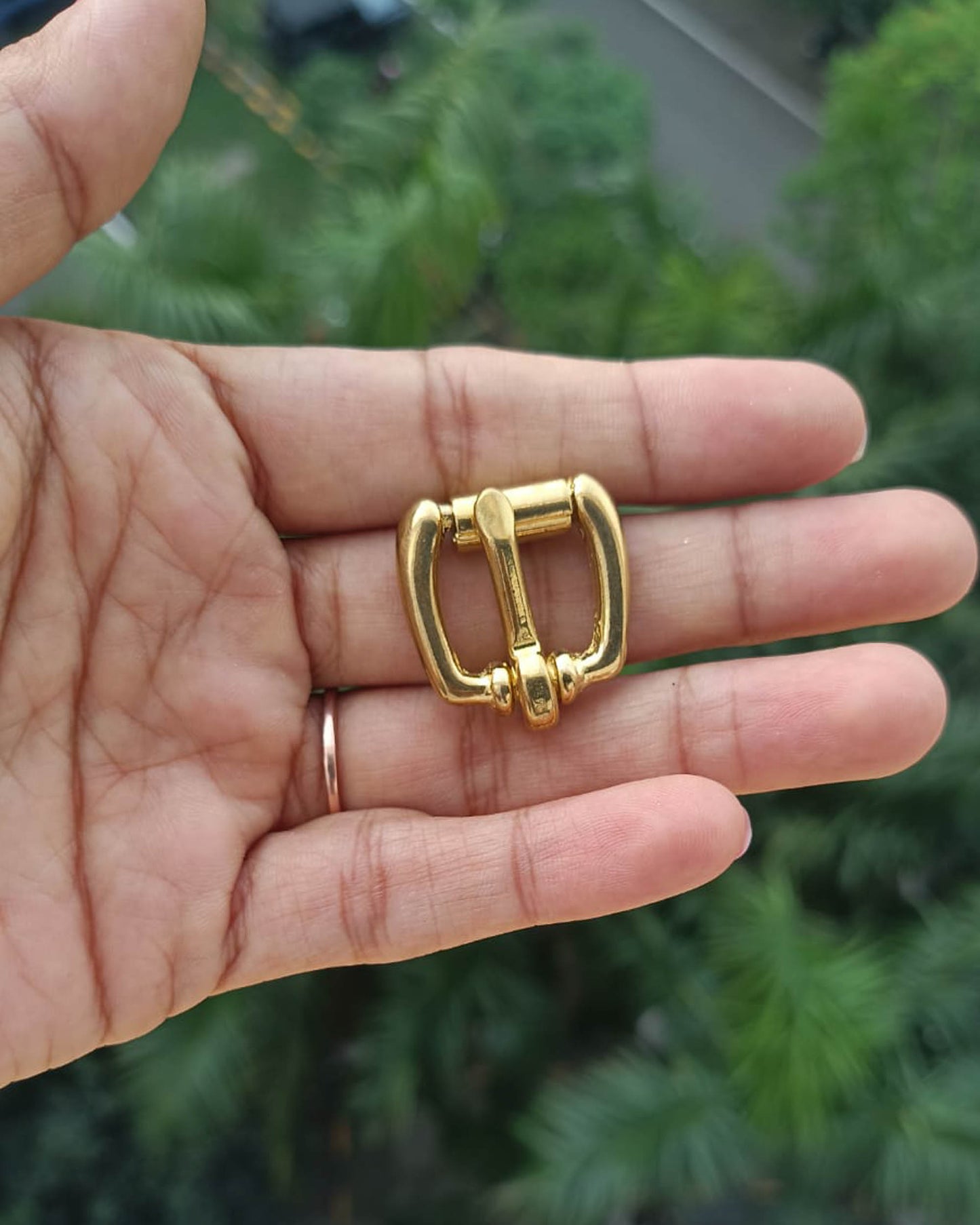 Kosala Belt Buckle (Solid Brass) | 13mm | India Leather Supply