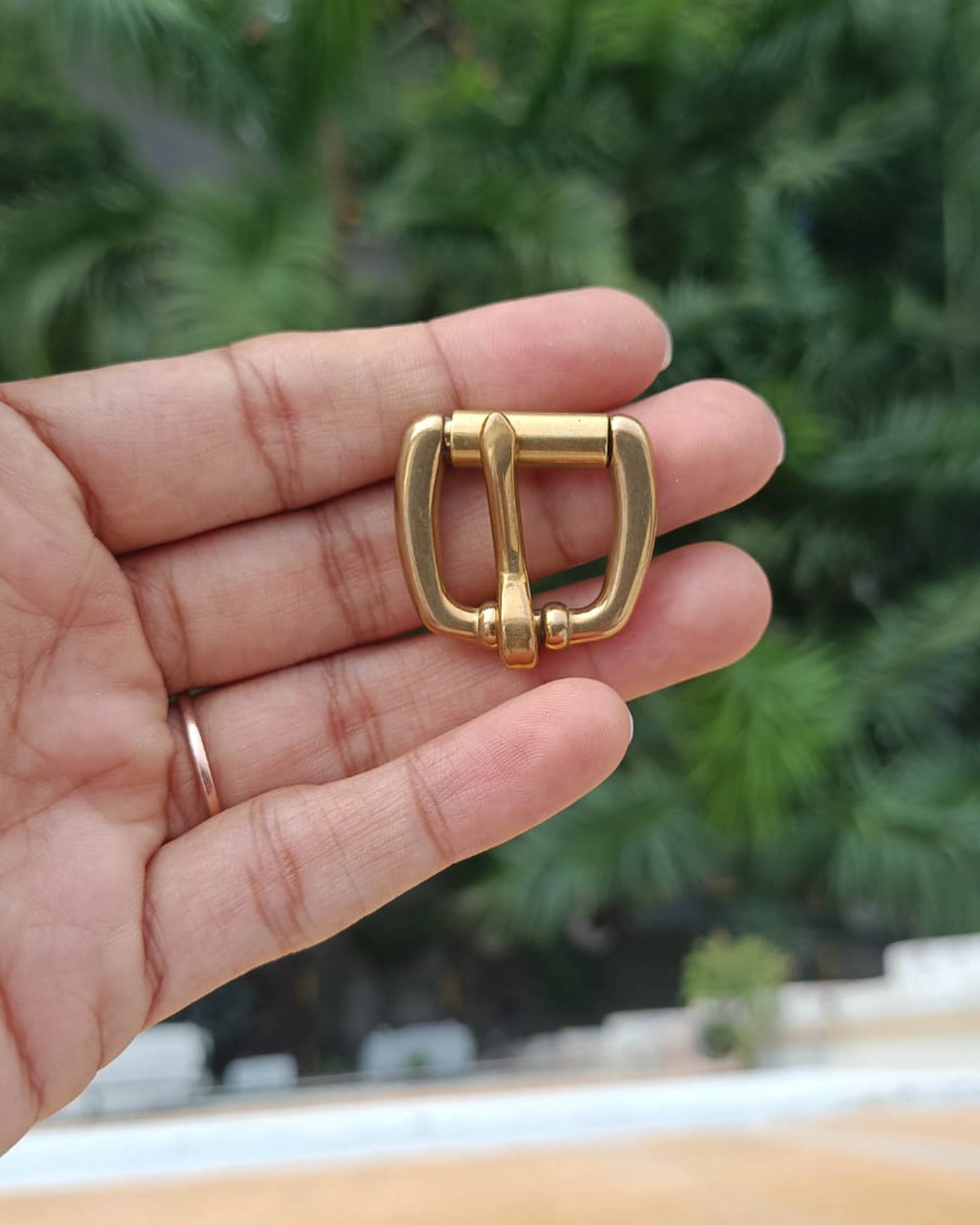 Kosala Belt Buckle (Solid Brass) | 16mm | India Leather Supply