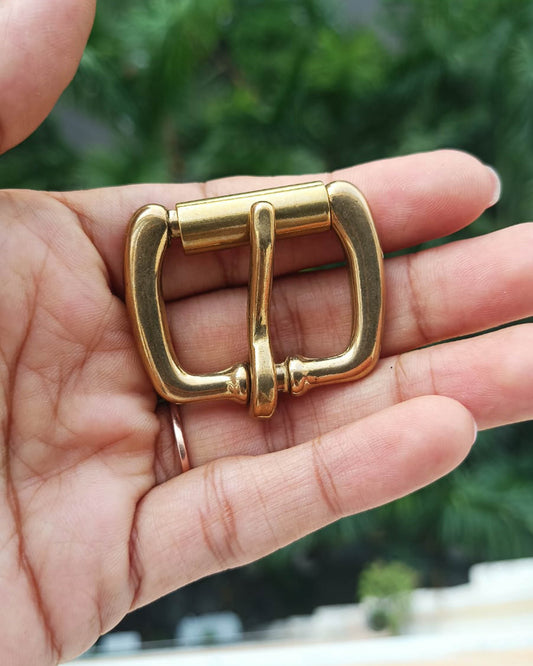 Kosala Belt Buckle (Solid Brass) | 25mm | India Leather Supply