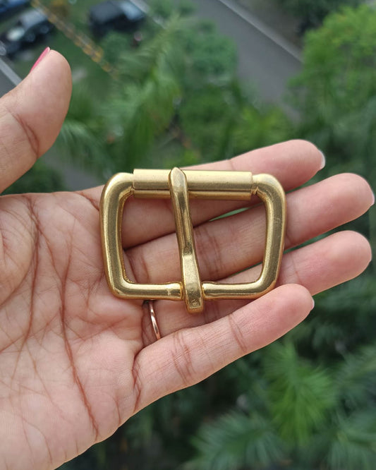 Kosala Belt Buckle (Solid Brass) | 38mm | India Leather Supply