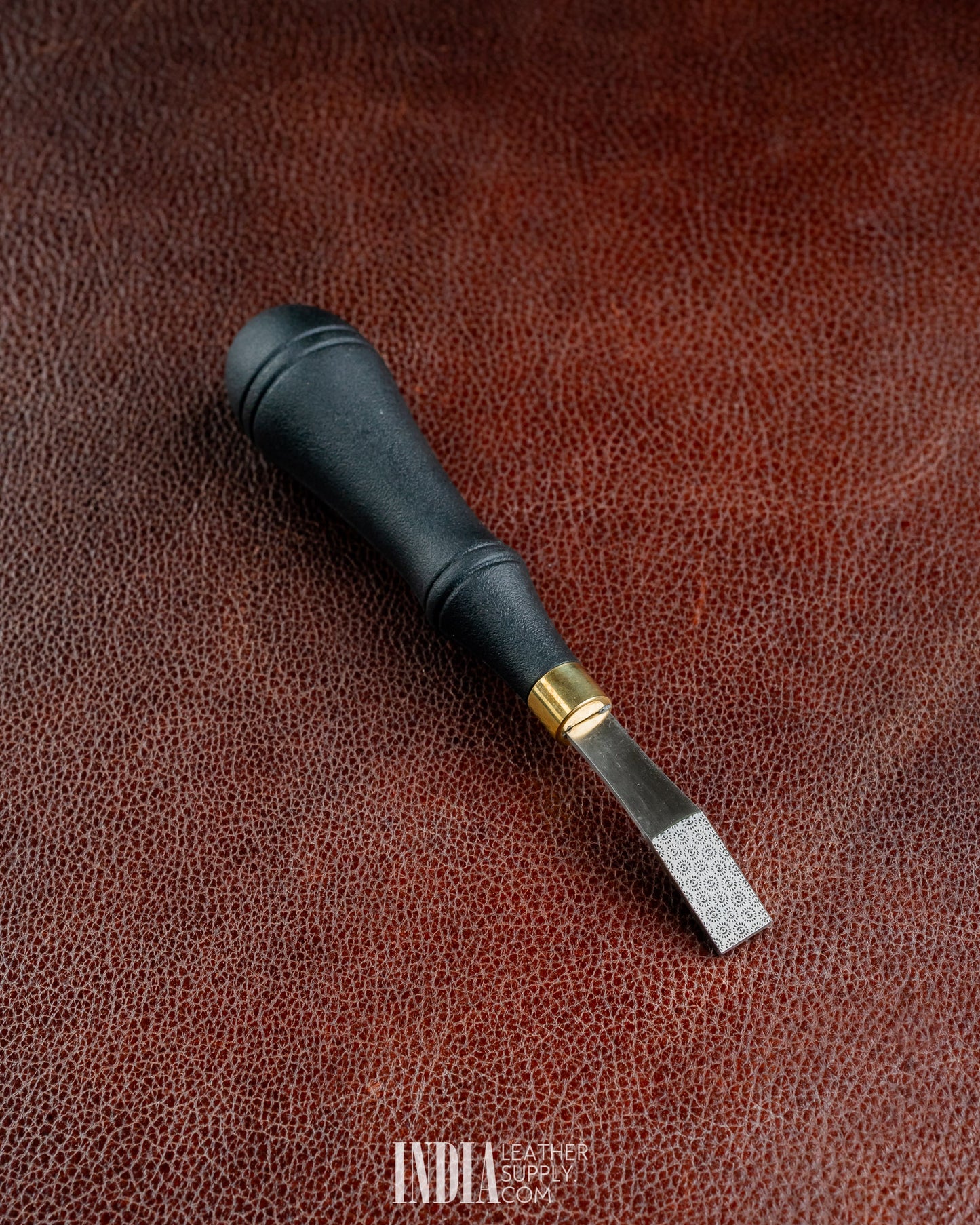 Leather roughing tool shown in 5mm and 10mm head widths | India Leather Supply