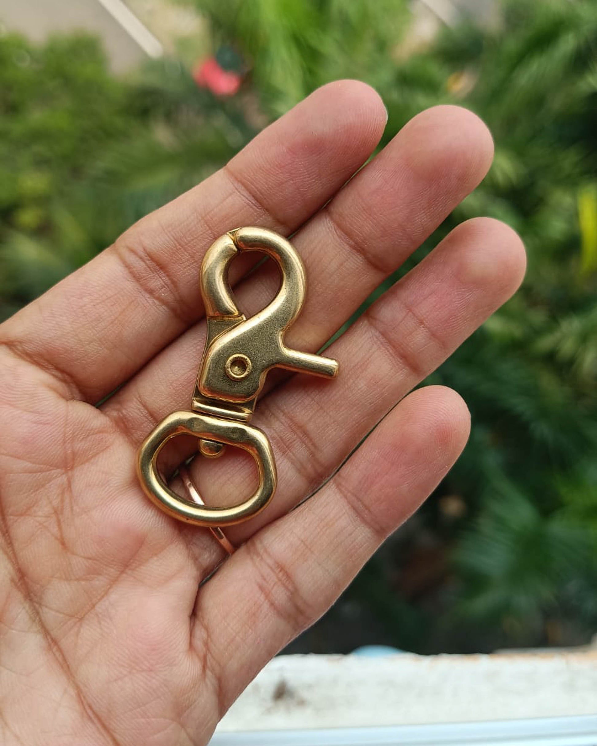Madra Swivel Snap Hook (Solid Brass) | India Leather Supply