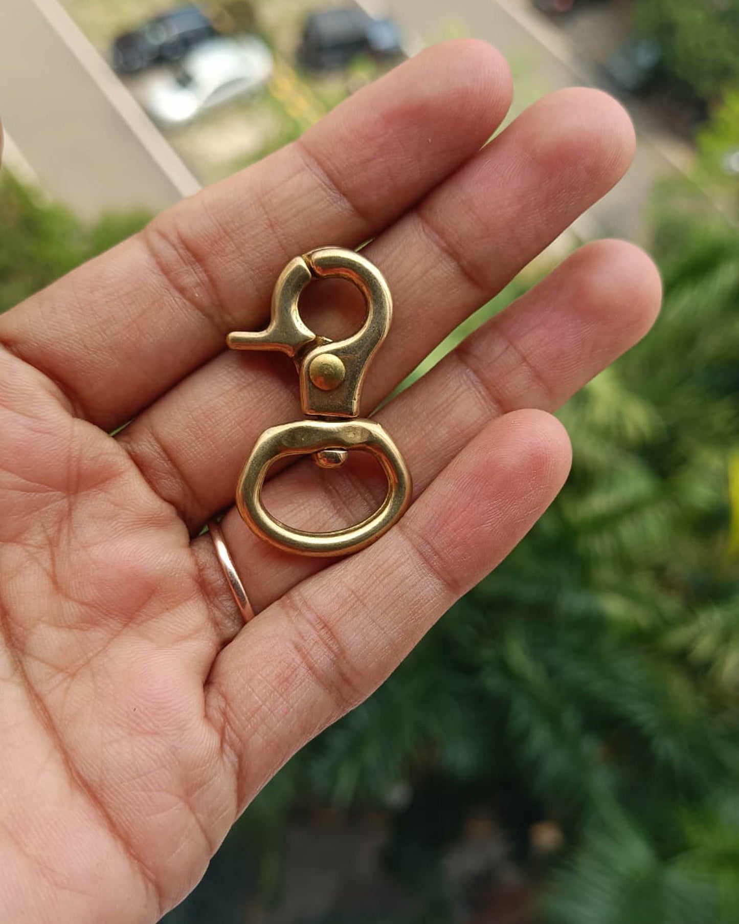 Madra Swivel Snap Hook (Solid Brass) | 15x36mm | India Leather Supply