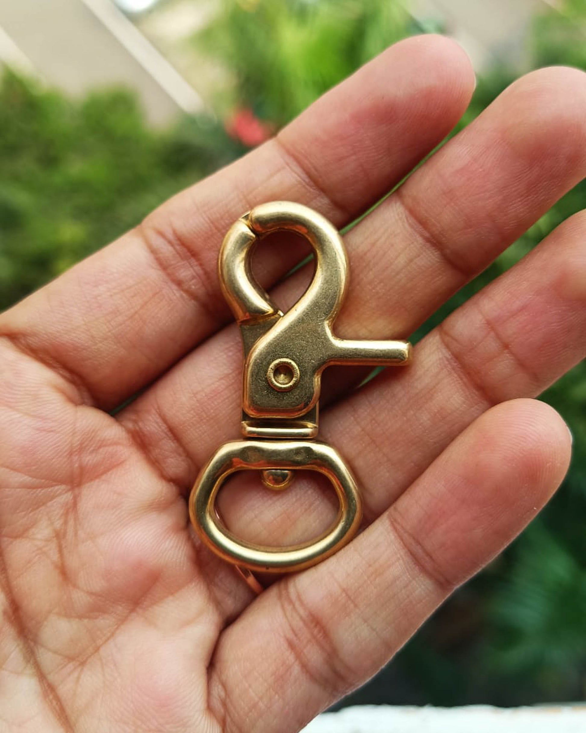 Madra Swivel Snap Hook (Solid Brass) | 15x46mm | India Leather Supply