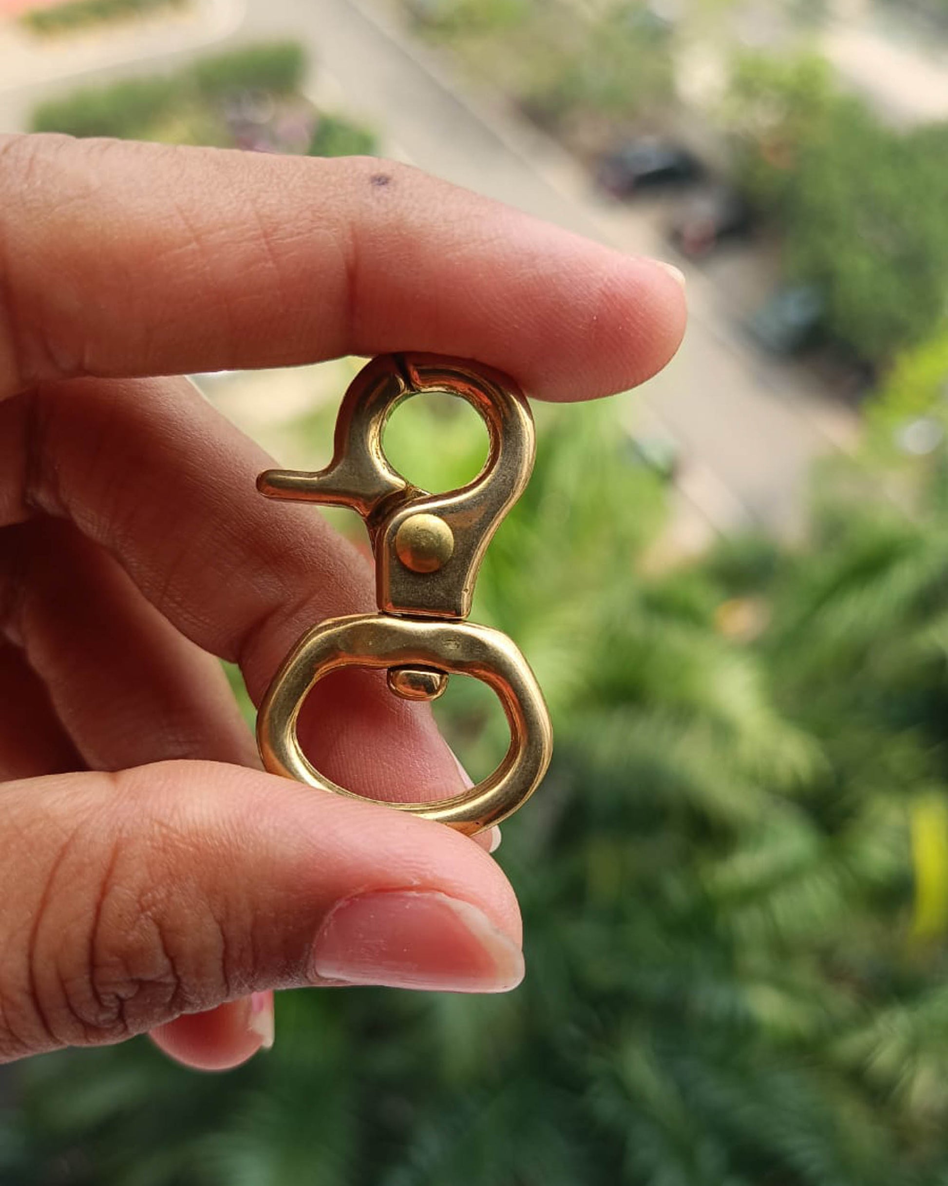 Madra Swivel Snap Hook (Solid Brass) | India Leather Supply