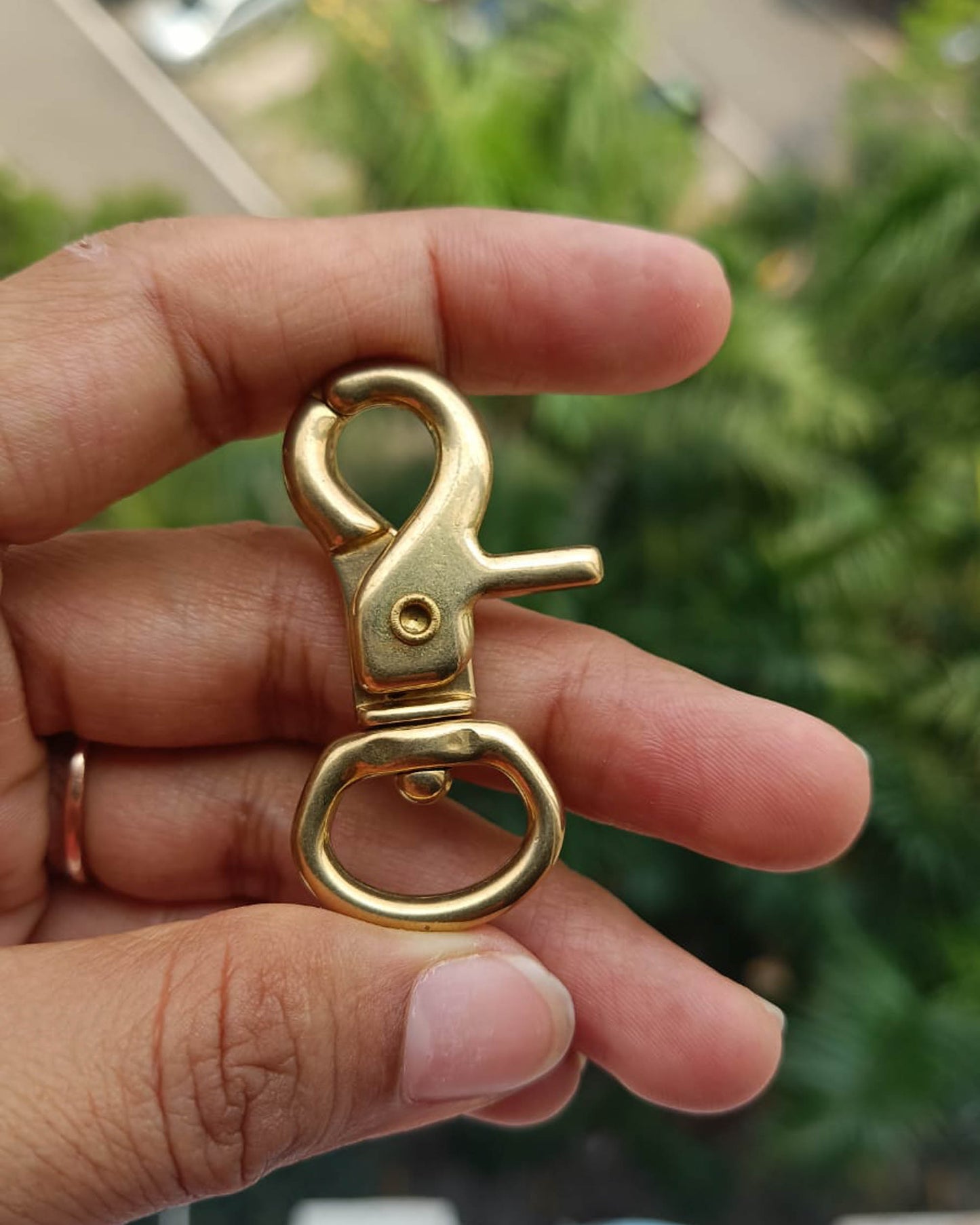 Madra Swivel Snap Hook (Solid Brass) | India Leather Supply