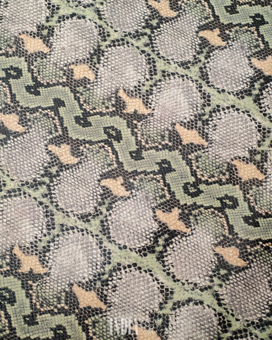 Meridiana Industria Conciaria Olive Python Foil Leather 0.9-1mm | India Leather Supply