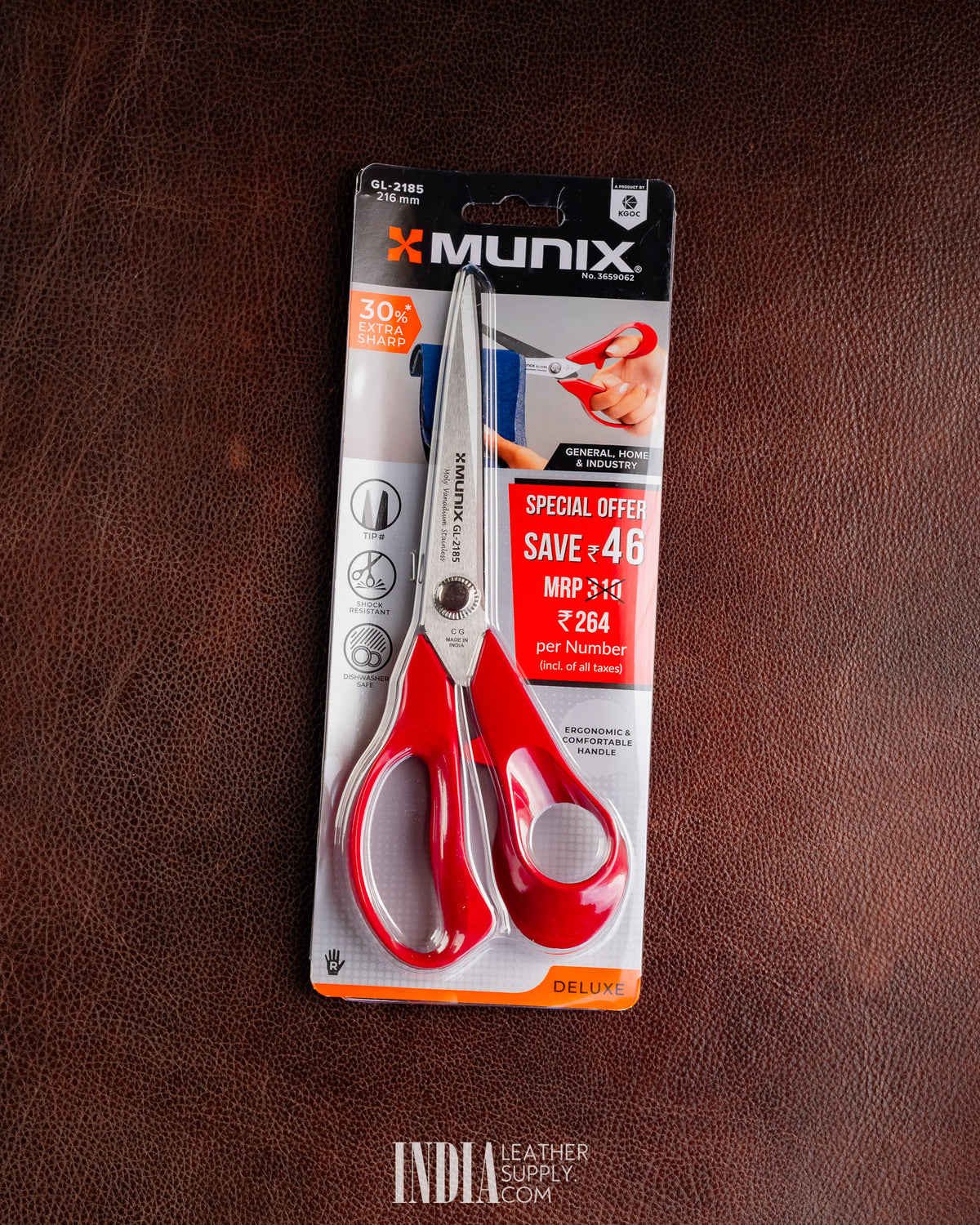 Munix GL-2185 SS Scissors | India Leather Supply