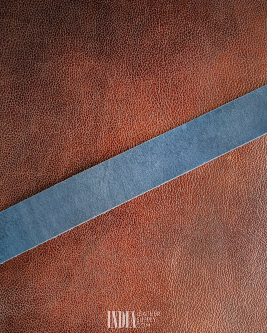 Navy Blue Leather Belt Strap 3.6-3.8mm | India Leather Supply