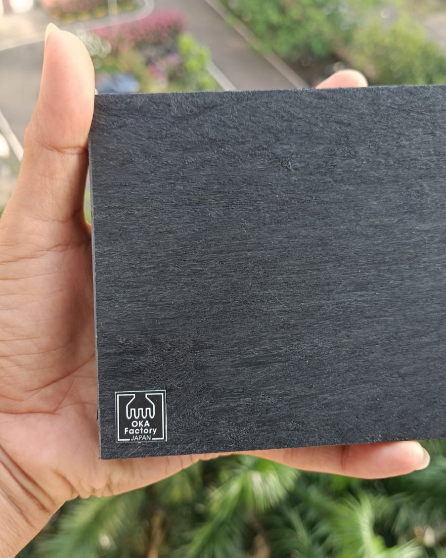 OKA Factory Rubber Pound Board Wood Grain Finish | India Leather Supply