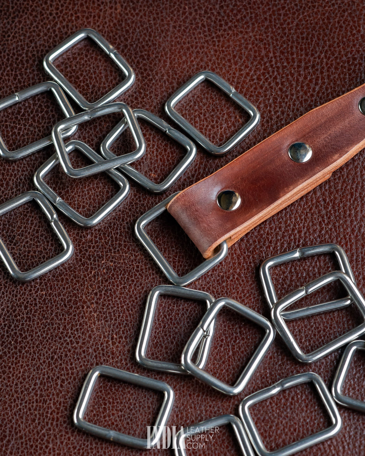 Rectangular Strap Loops SS 25mm 36mm - 6 | India Leather Supply