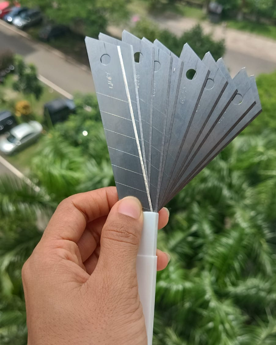 Replacement Blade for Paper Cutter 10 Blades | 18mm | India Leather Supply