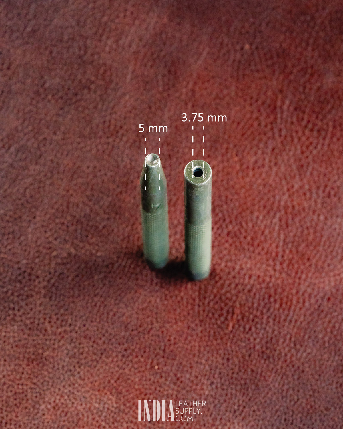 Rivet & Burr Setter (2-Piece Set) | Measurements | India Leather Supply
