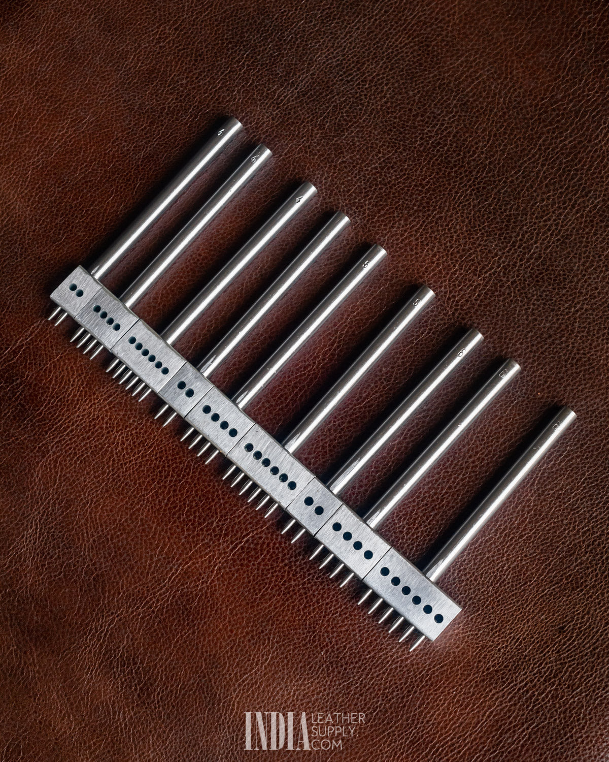 Round-hole Stitching Chisel Set | India Leather Supply