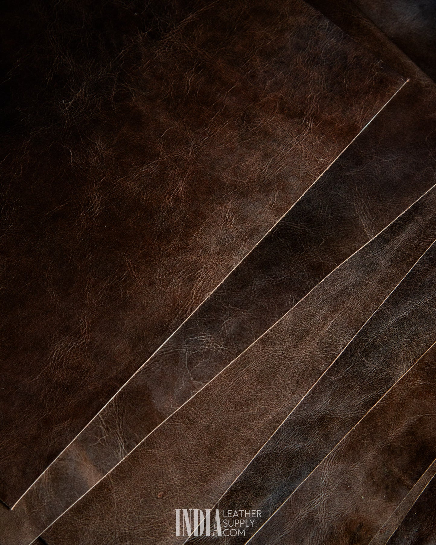 Sheong Shi Tannery Distress Brown Leather 0.8-1mm | India Leather Supply