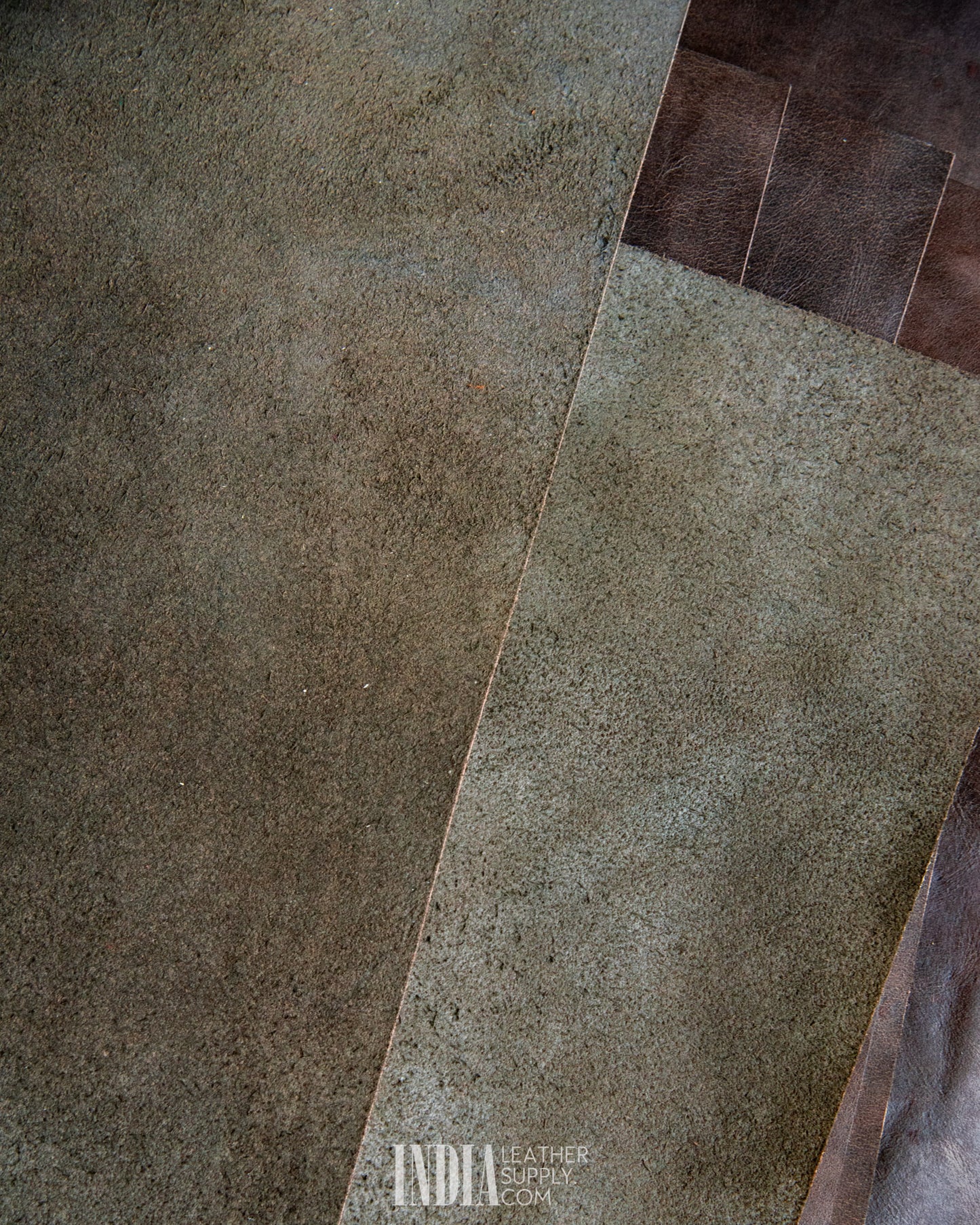 Sheong Shi Tannery Distress Brown Leather 0.8-1mm | India Leather Supply