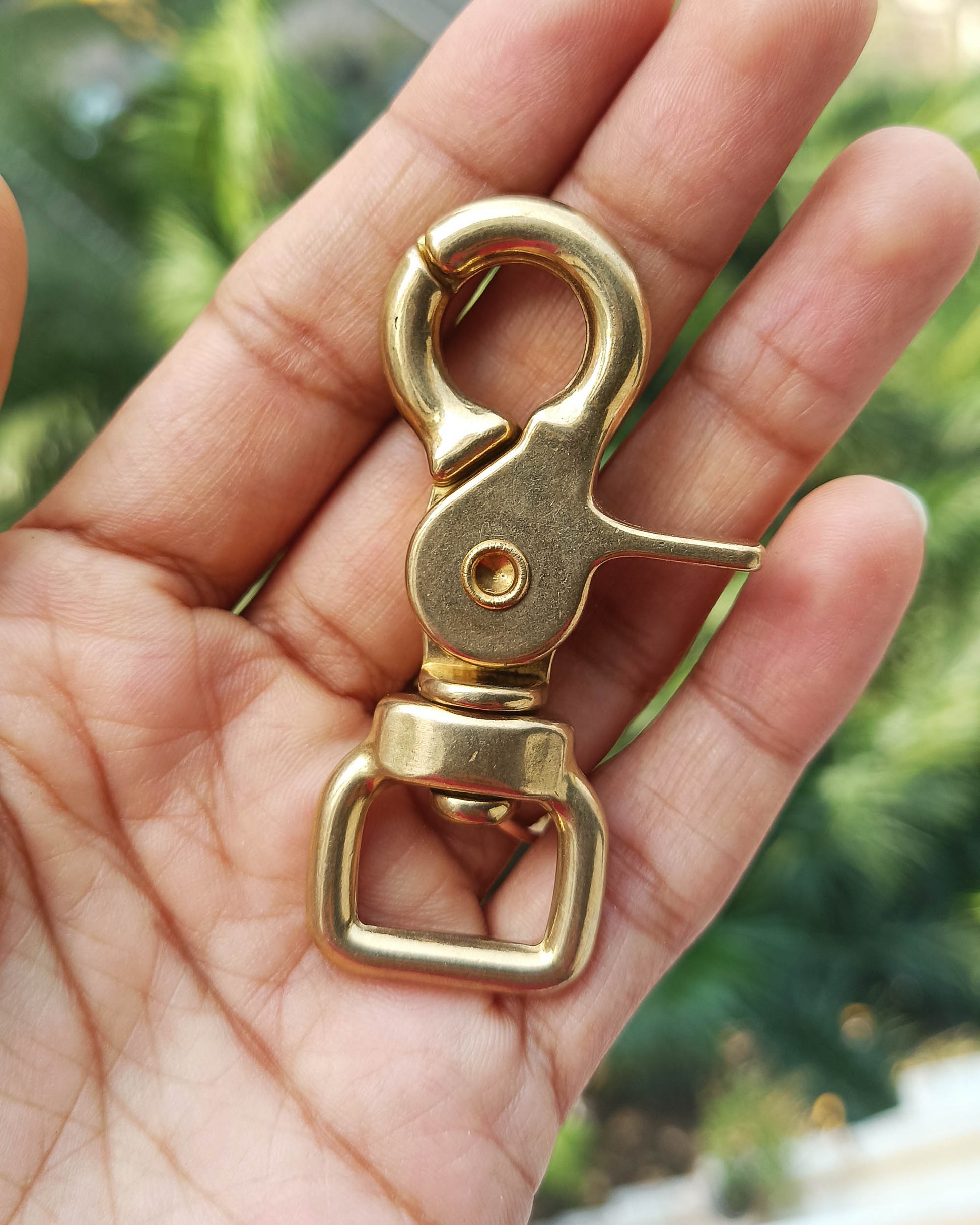 Shunga Swivel Snap Hook Solid Brass in Various Sizes | 14x61mm | India Leather Supply