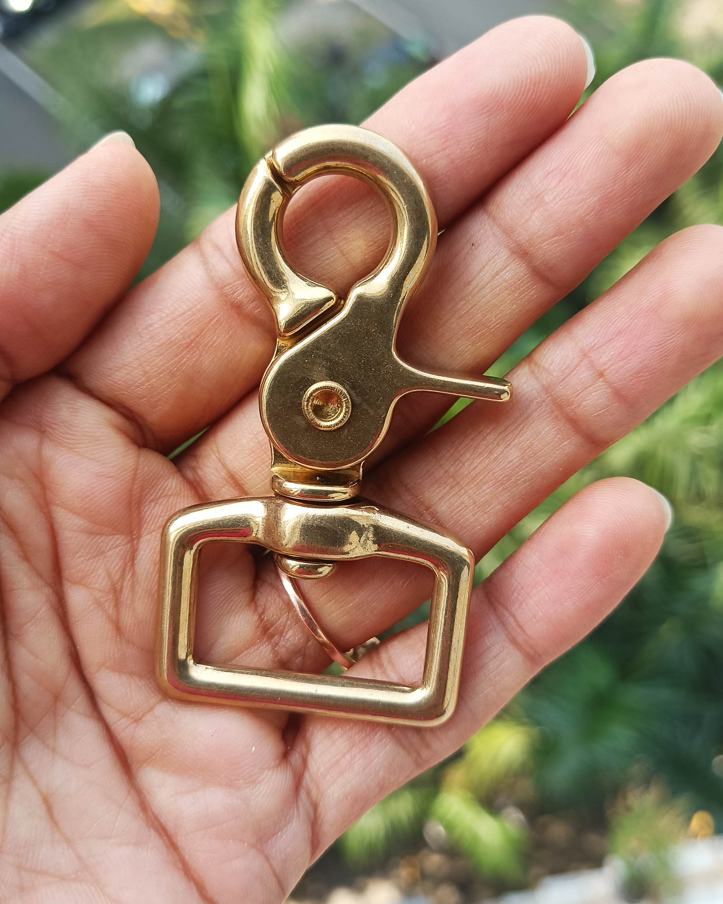 Shunga Swivel Snap Hook Solid Brass in Various Sizes | 25x63mm | India Leather Supply