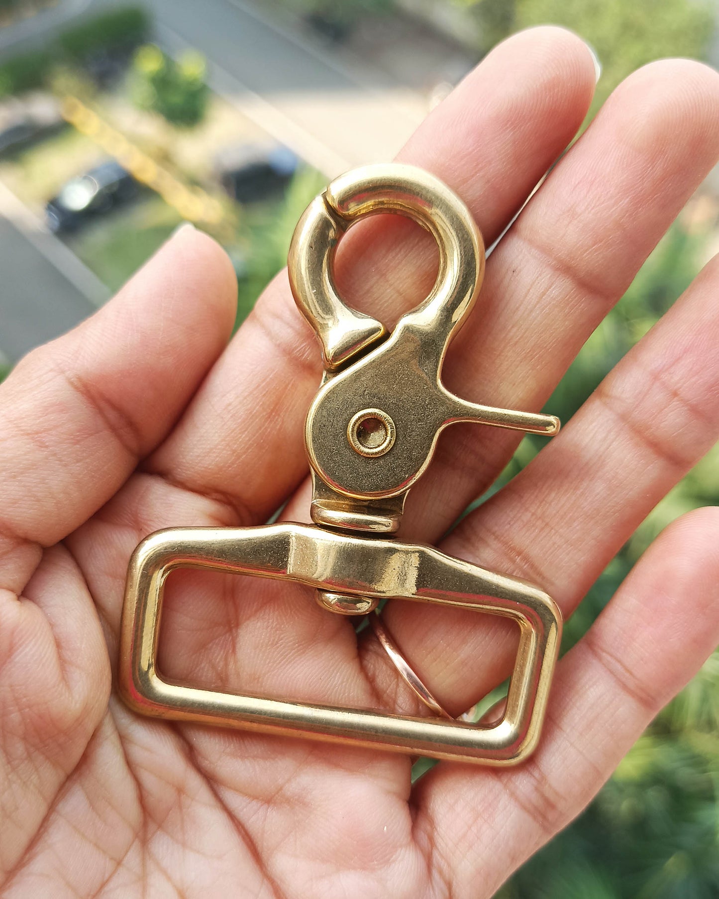 Shunga Swivel Snap Hook Solid Brass in Various Sizes | 38x66mm | India Leather Supply