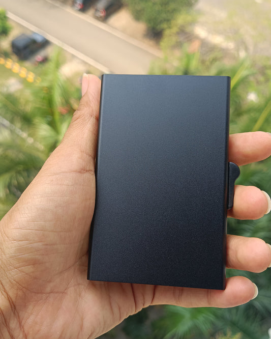 Sliding Card Holder Side Press (Premium) | India Leather Supply