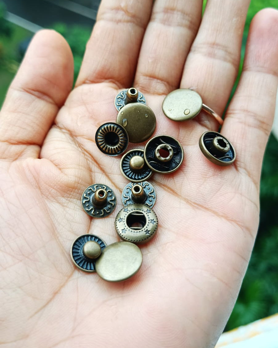 Snap Button Brass | India Leather Supply
