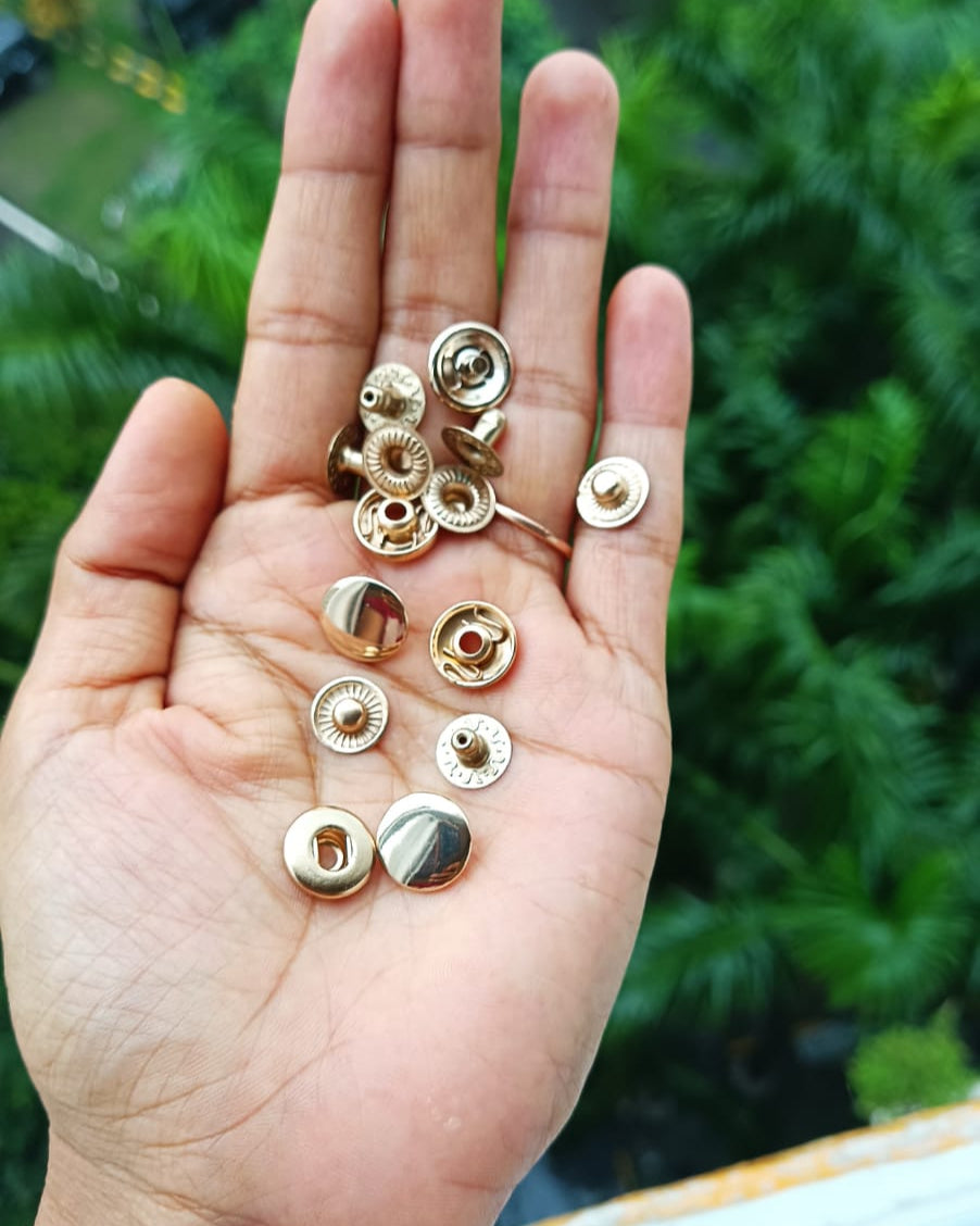 Snap Button Brass | India Leather Supply