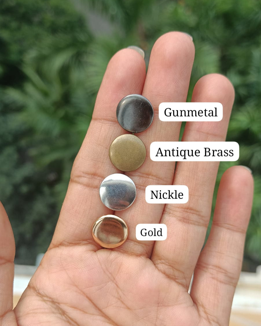 Snap Button Brass Sample Pack | India Leather Supply