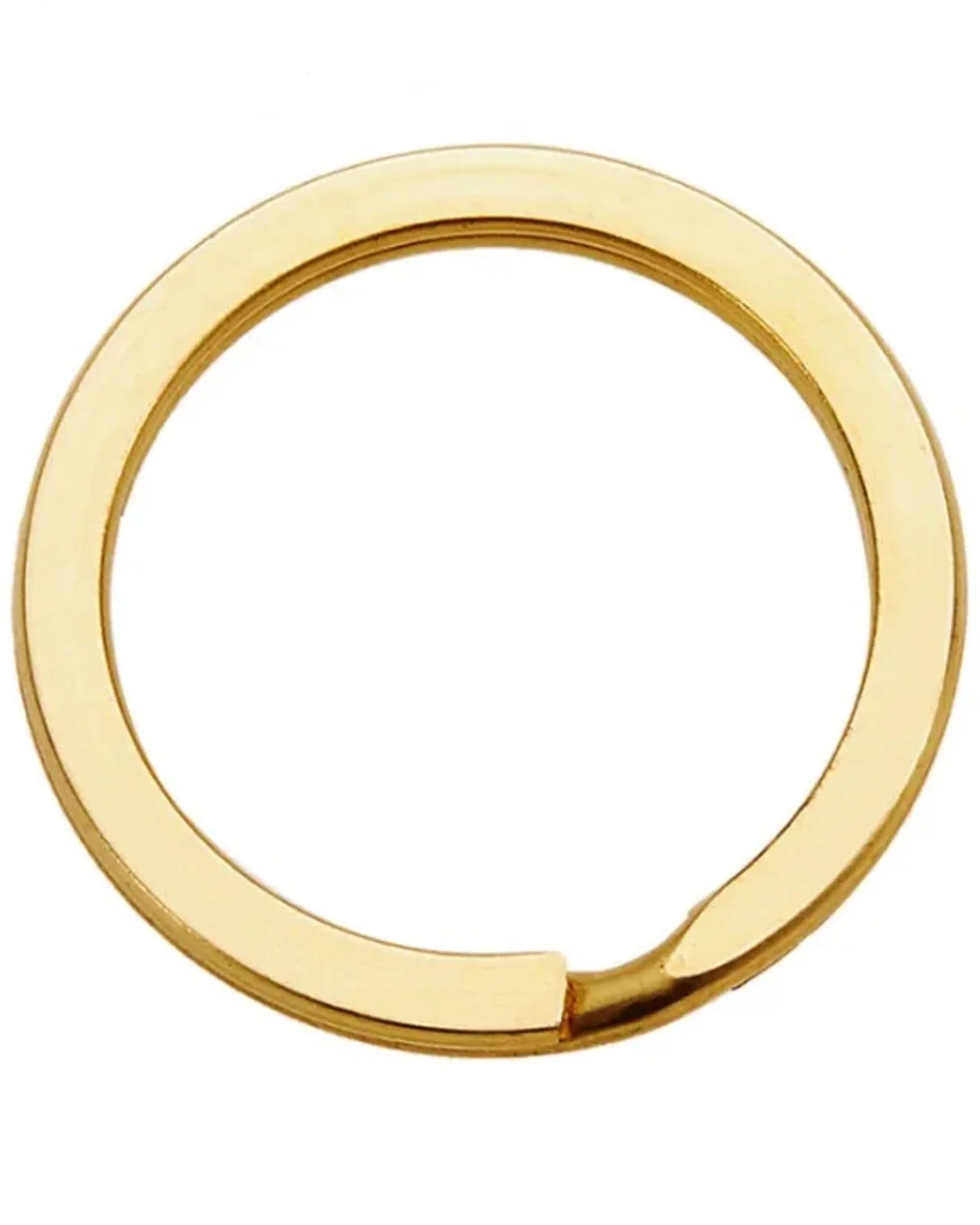 Solid Brass Keyring | Flat Keyring | India Leather Supply