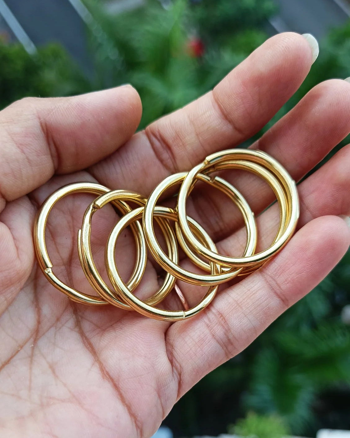Solid Brass Keyring | Round Keyring | India Leather Supply
