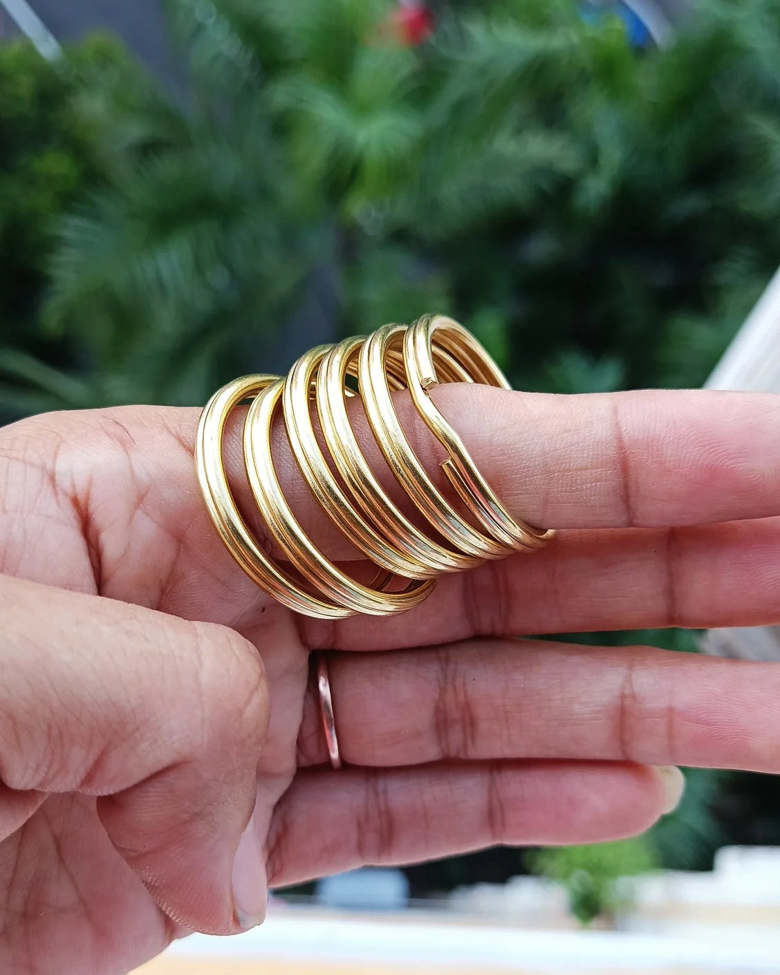 Solid Brass Keyring | Round Keyring | India Leather Supply