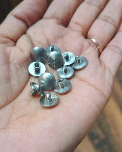 Stainless Steel Belt Screw | 4x6x10mm | India Leather Supply