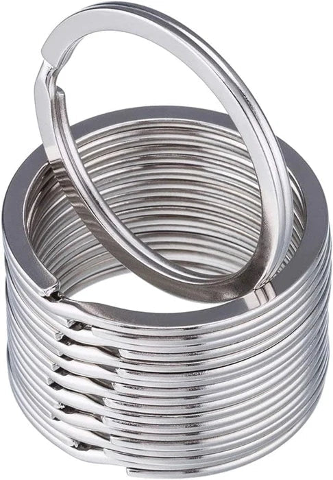 Stainless Steel Keyring Pack of 10 | India Leather Supply