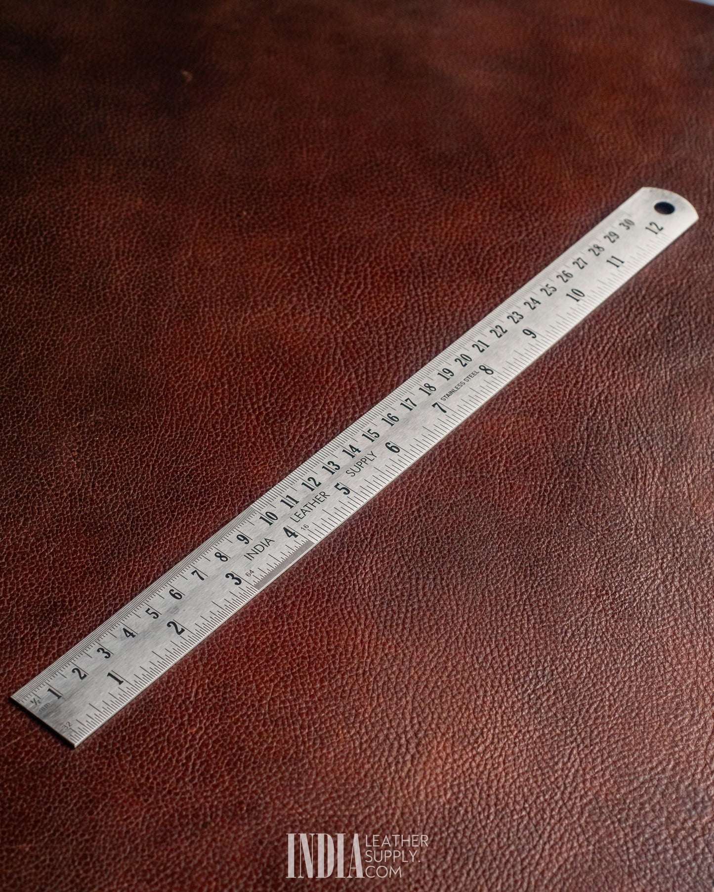 Stainless Steel Ruler 30cm / 12 Inch | India Leather Supply