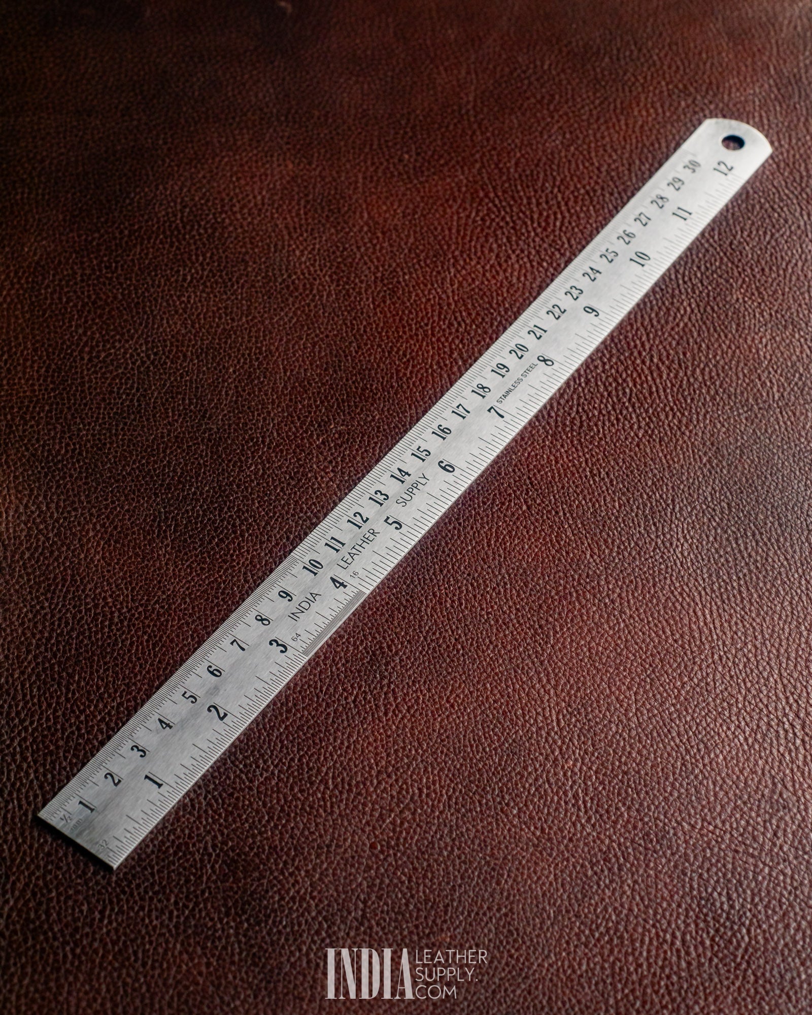 Stainless Steel Ruler 30cm / 12 Inch | India Leather Supply