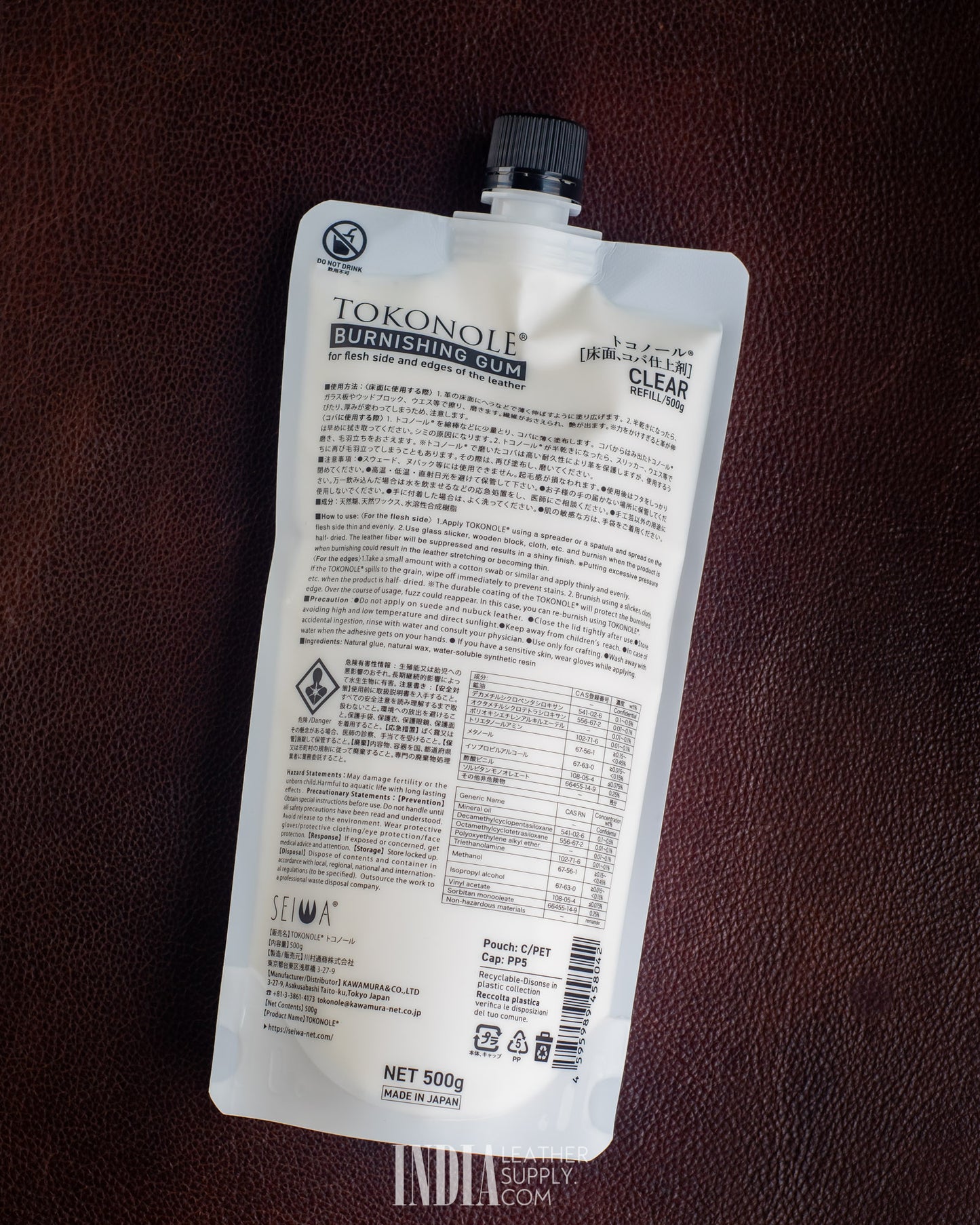 Tokonole Leather Burnishing Gum | India Leather Supply