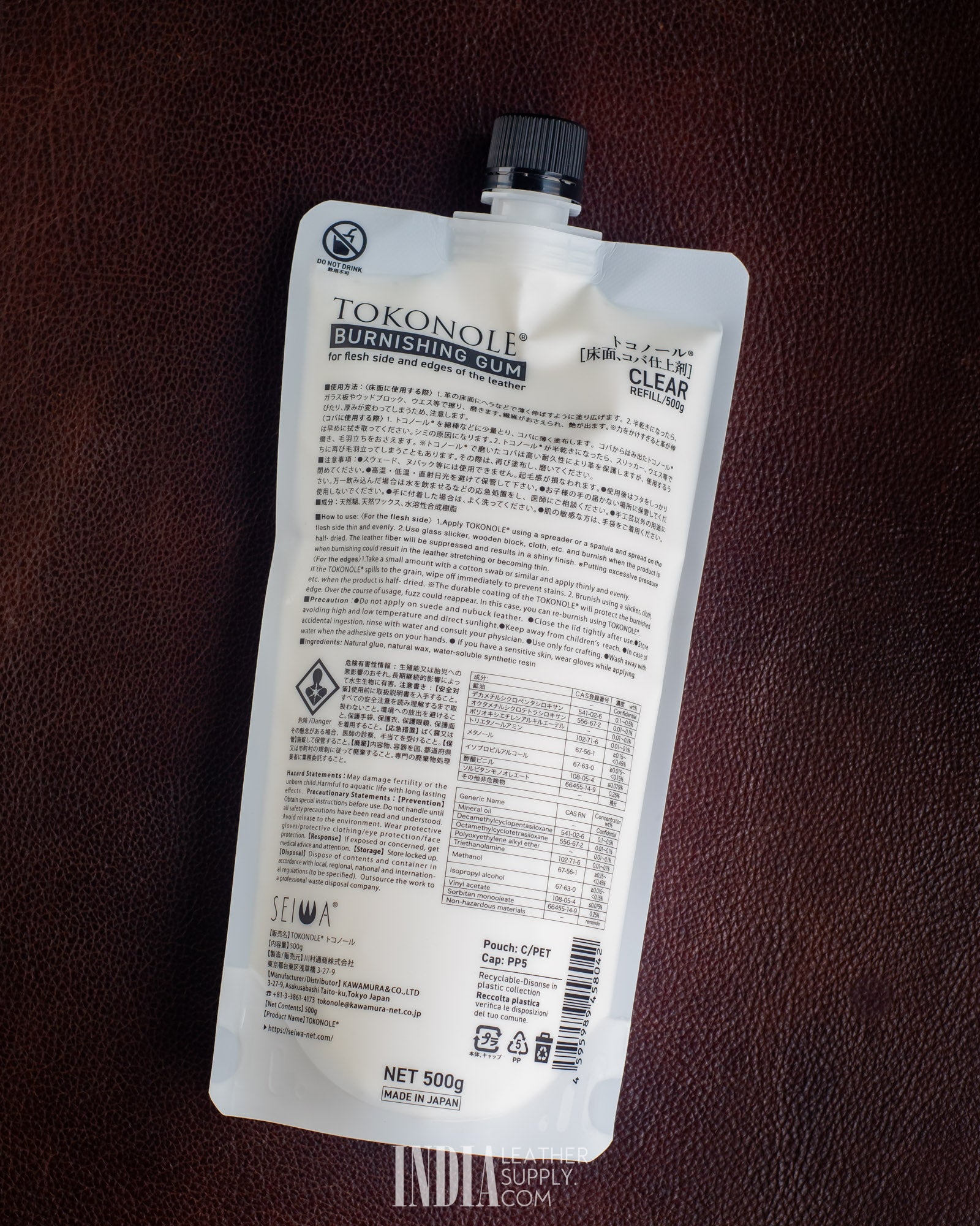 Tokonole Leather Burnishing Gum | India Leather Supply