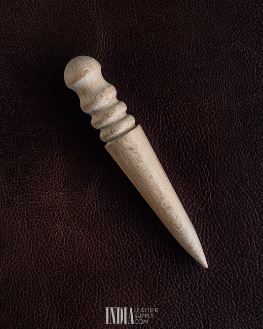 Wooden Leather Burnisher | India Leather Supply