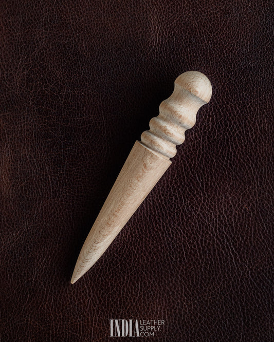 Wooden Leather Burnisher | India Leather Supply