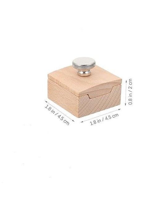 Wooden Sandpaper Block | Square | India Leather Supply